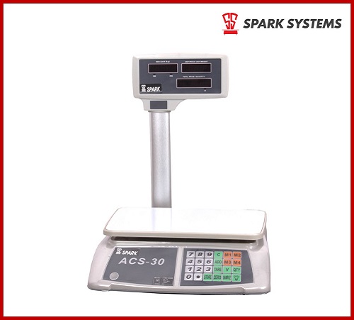 computing scale with display